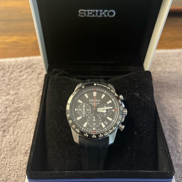 SEIKO Multi functional CHRONOGRAPH with tachymeter . - Picture 2 of 6